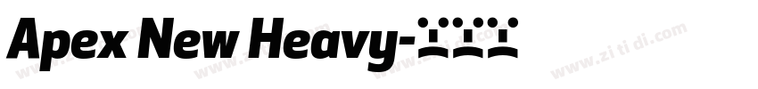 Apex New Heavy字体转换